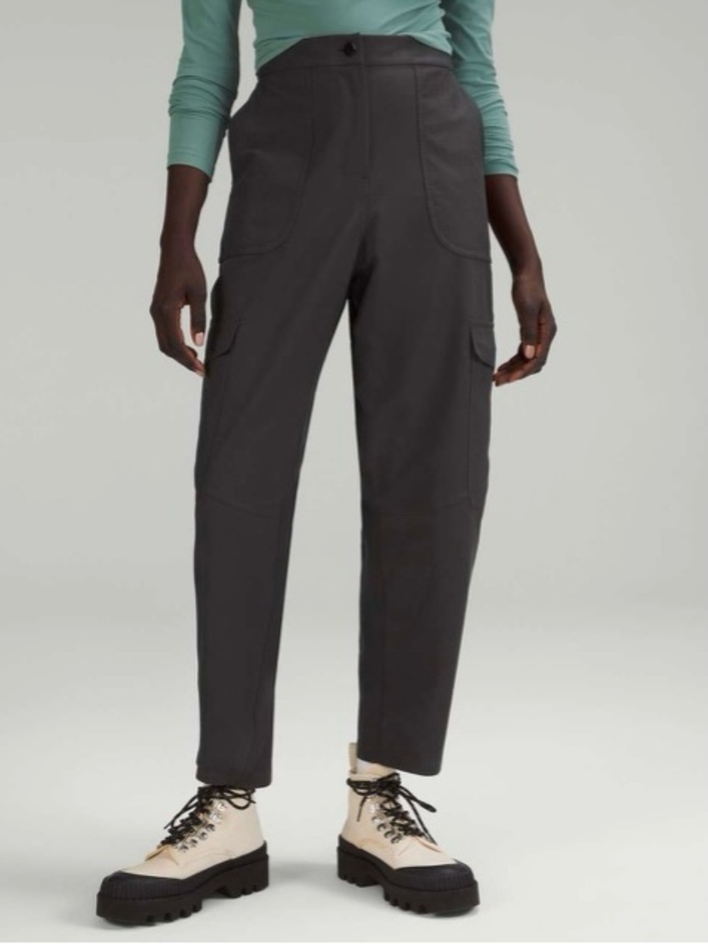 Lululemon Women's Dark Grey Cargo Pants - size 32